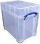 Really Useful Boxes van stevig kunststof | VindiQ Really Useful Box opbergdoos 19 liter XL transparant - Thumbnail 2