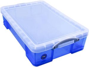 Really Useful Opbergbox 33 liter 480x390x310 mm transparant blauw