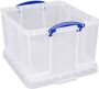 Really Useful Boxes van stevig kunststof | VindiQ Really Useful Box 42 liter transparant per stuk verpakt in karton - Thumbnail 2