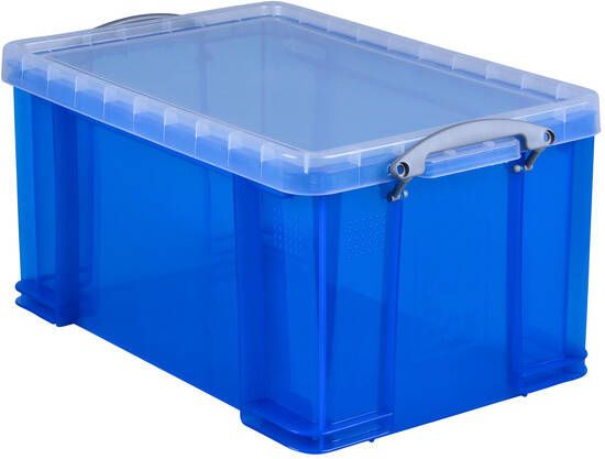 Really Useful Opbergbox 48 liter 600x400x315 mm transparant blauw