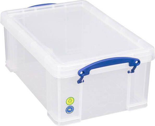 Really Useful Boxes van stevig kunststof | VindiQ Really Useful Box opbergdoos 9 liter transparant