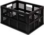 Really Useful Boxes van stevig kunststof | VindiQ Really Useful Box plooibox 45 liter zwart - Thumbnail 2