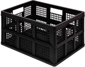 Really Useful Boxes van stevig kunststof | VindiQ Really Useful Box plooibox 45 liter zwart
