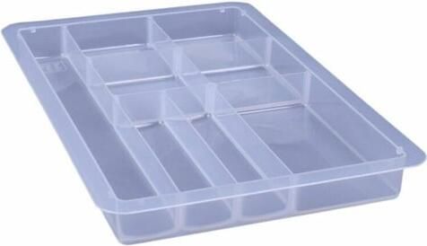 Really Useful Boxes van stevig kunststof | VindiQ Really Useful Box office divider met 8 vakjes voor 4 liter of 9 liter transparant - Foto 2