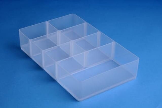 Really Useful Boxes van stevig kunststof | VindiQ Really Useful Box divider met 7 vakjes voor 9 liter transparant - Foto 2
