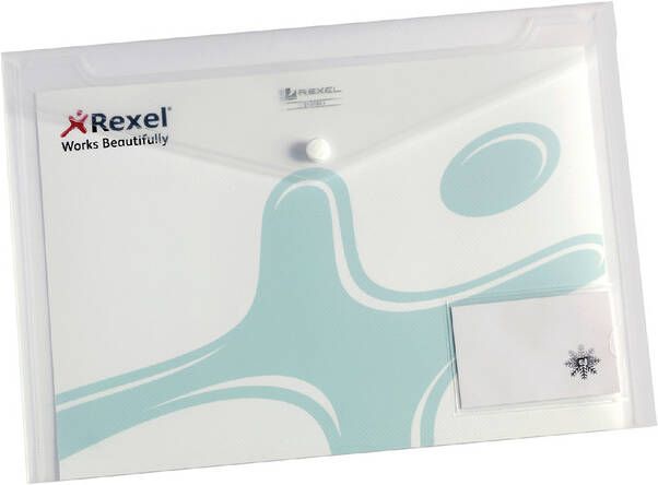 Rexel Enveloptas ice A4 + visitekaart transparant