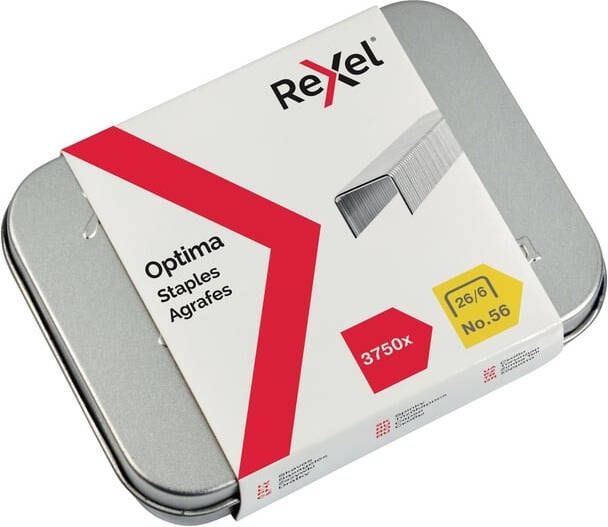 Rexel Nieten Optima nr56 26 6 gegalvaniseerd 3750 stuks