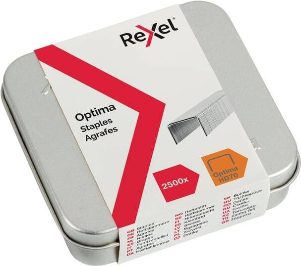 Rexel Nieten Optima nr70HD gegalvaniseerd 2500 stuks