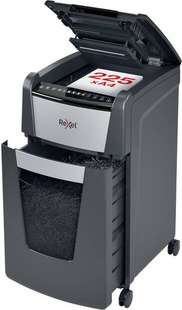 Rexel Papiervernietiger Optimum Auto+ 225M P5 snippers 2x15mm - Foto 3