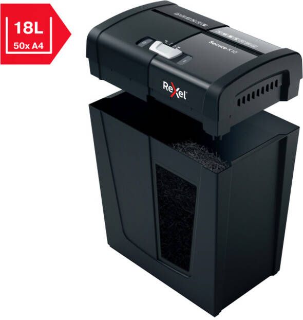 Rexel Papiervernietiger Secure X10 P4 snippers 4x40mm - Foto 4