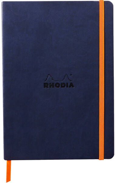 Rhodia Notitieboek A5 lijn 80 vel 90gr nachtblauw