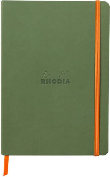 Rhodia Notitieboek A5 lijn 80 vel 90gr saliegroen