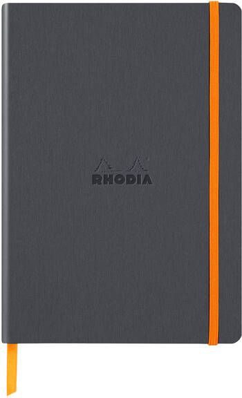 Rhodia Notitieboek A5 lijn 80 vel 90gr titanium