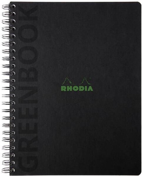 Rhodia Notitieboek Greenbook recycled A4+ lijn 160 pagina's 90gr hc