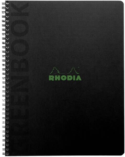 Rhodia Notitieboek Greenbook recycled A5+ lijn 160 pagina's 90gr hc