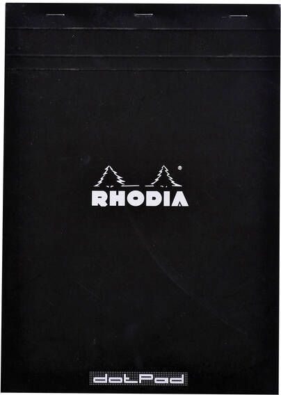 Rhodia Schrijfblok A4 dots 160 pagina's 90gr zwart