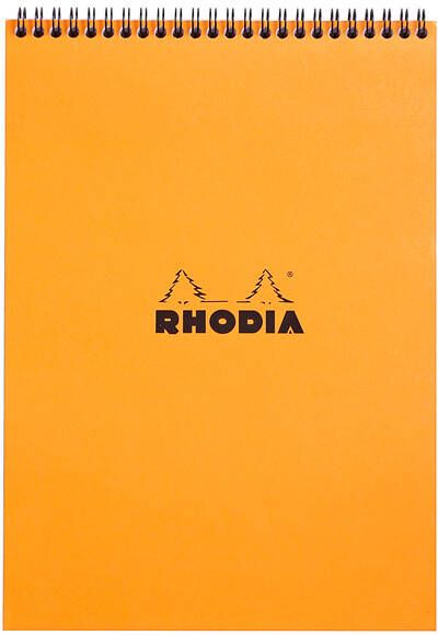 Rhodia Spiraalblok A4 lijn 160 pagina's 80gr oranje