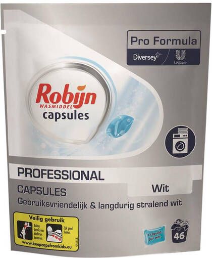 Robijn Wasmiddel Pro Formula capsules Wit 46 stuks