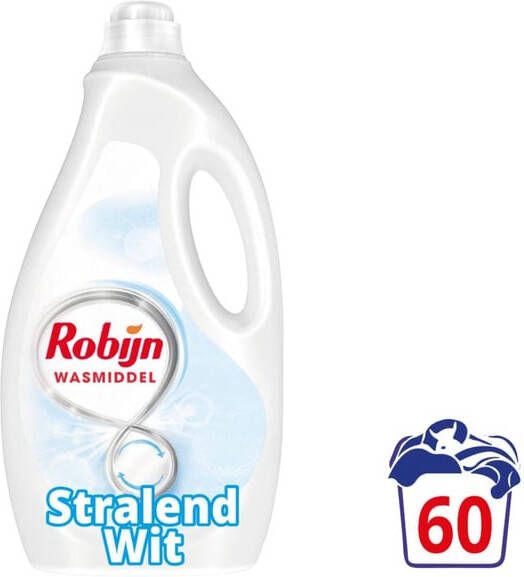 Robijn Wasmiddel vloeibaar 3L stralend wit 60 scoops