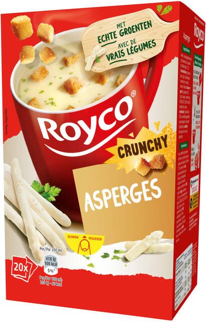 Royco Soep crunchy asperges 20 zakjes