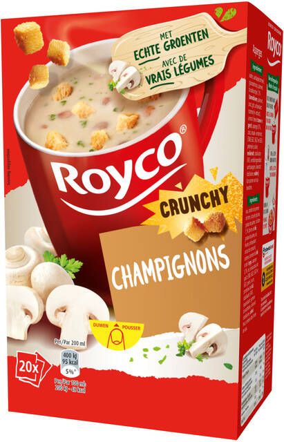 Royco Soep crunchy champignons 20 zakjes