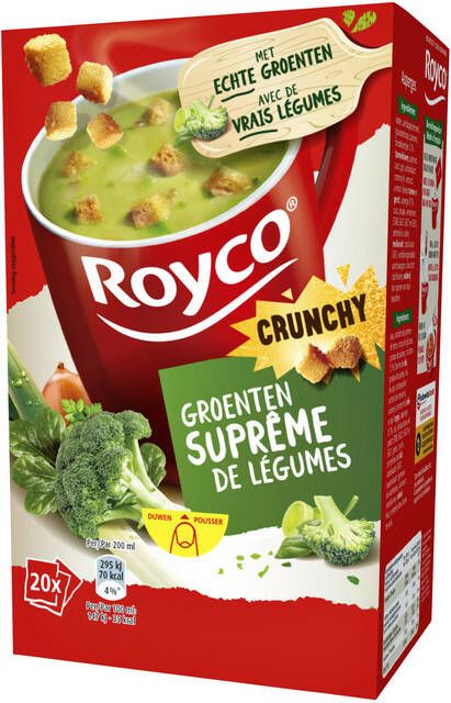 Royco Soep groenten surpreme met croutons 20 zakjes