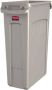 Rubbermaid Afvalbak Slim Jim Vented met luchtsleuven 87 liter grijs - Thumbnail 1