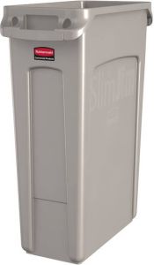 Rubbermaid Afvalcontainer Slim Jim grijs 87liter