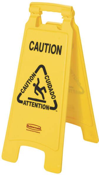 Rubbermaid Waarschuwingsbord wet floor caution 67x28x4cm geel