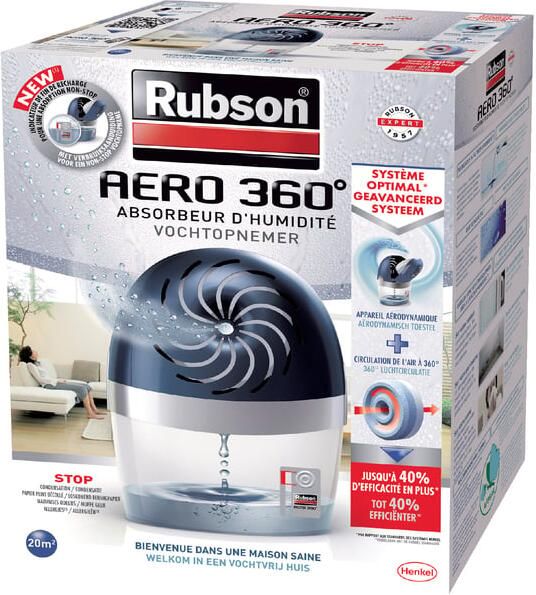 Rubson navulbare ontvochtiger AERO 360 werkt met tabs van 450 gram - Foto 2