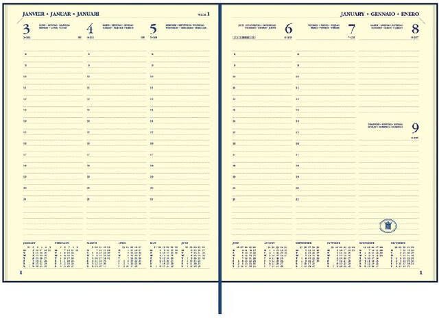 Ryam Agenda 2023 Executive Mundior 7dagen 2pagina's zwart