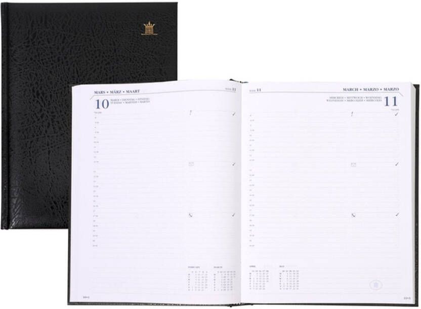 Ryam Agenda 2026 Manager Mundior 1dag 1pagina zwart