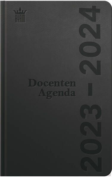 Ryam Schoolagenda 2023-2024 docent DeLuxe 7dagen 2pagina's zwart