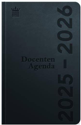 Ryam Schoolagenda 2025-2026 docent DeLuxe 7dagen 2pagina's zwart