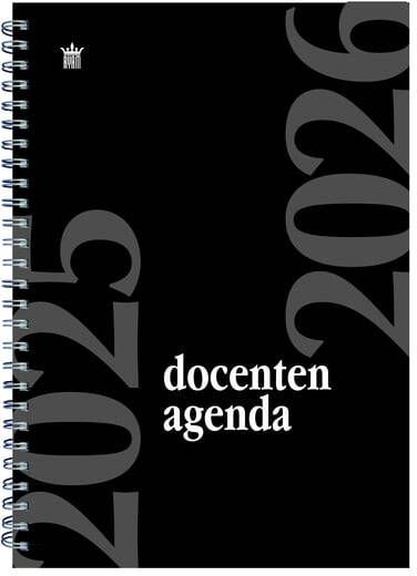 Ryam Schoolagenda 2025-2026 docenten 7dagen 2pagina's spiraal zwart