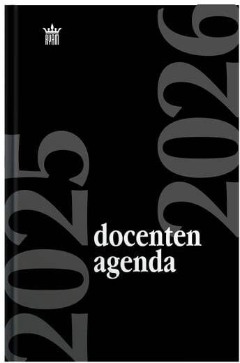 Ryam Schoolagenda 2025-2026 docenten 7dagen 2pagina's zwart