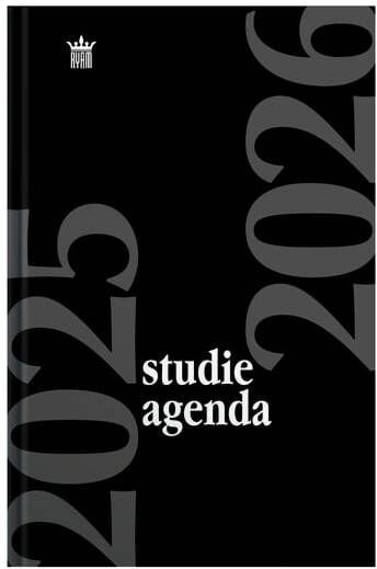 Ryam Schoolagenda 2025-2026 Studie 7dagen 2pagina's zwart
