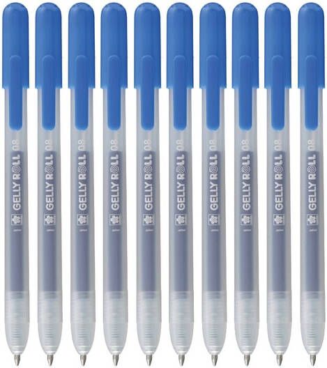 Sakura Gelschrijver Gelly Roll Classic 08 klikfunctie setà 10 stuks blauw