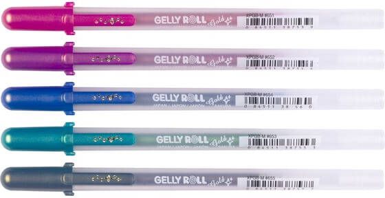 Sakura Gelschrijver Gelly Roll Gold Shadow set Ã  5 kleuren