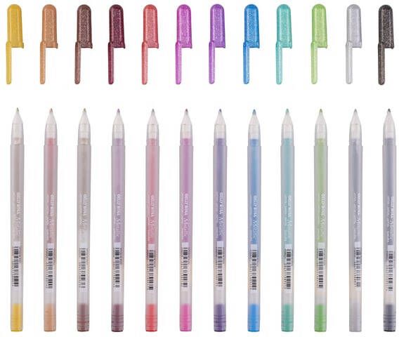 Sakura roller Gelly Roll Metallic etui van 12 stuks in geassorteerde kleuren