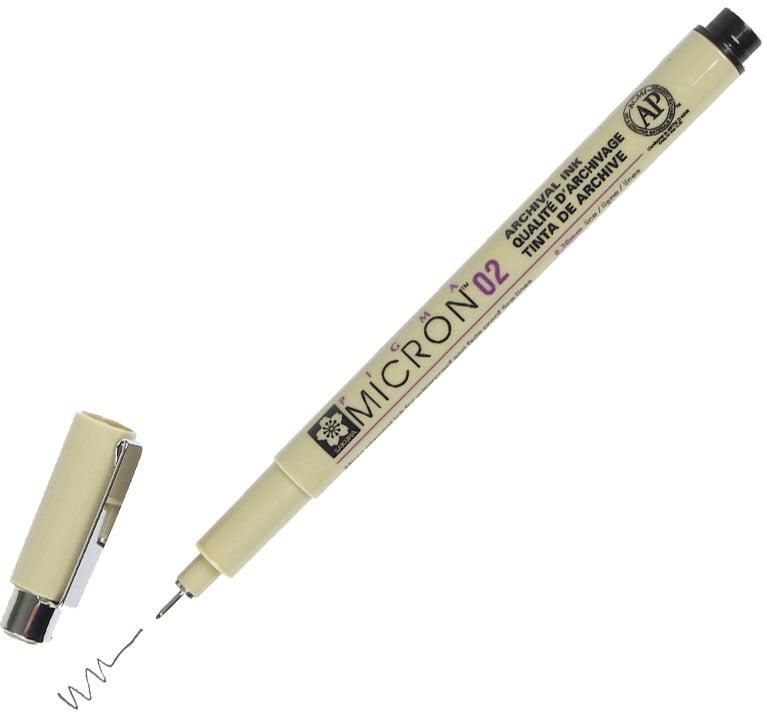 Sakura Fineliner Pigma Micron 02 0.3mm zwart