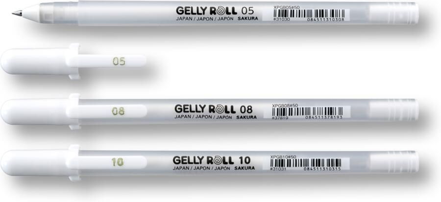 Sakura Gelschrijver Gelly Roll Basic 05 0.3mm wit