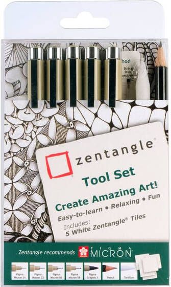 Sakura Tekenset Zentangle setà 12 delen assorti