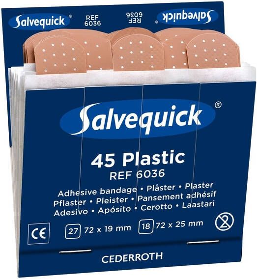 Salvequick Pleisters navulling plastic 6036