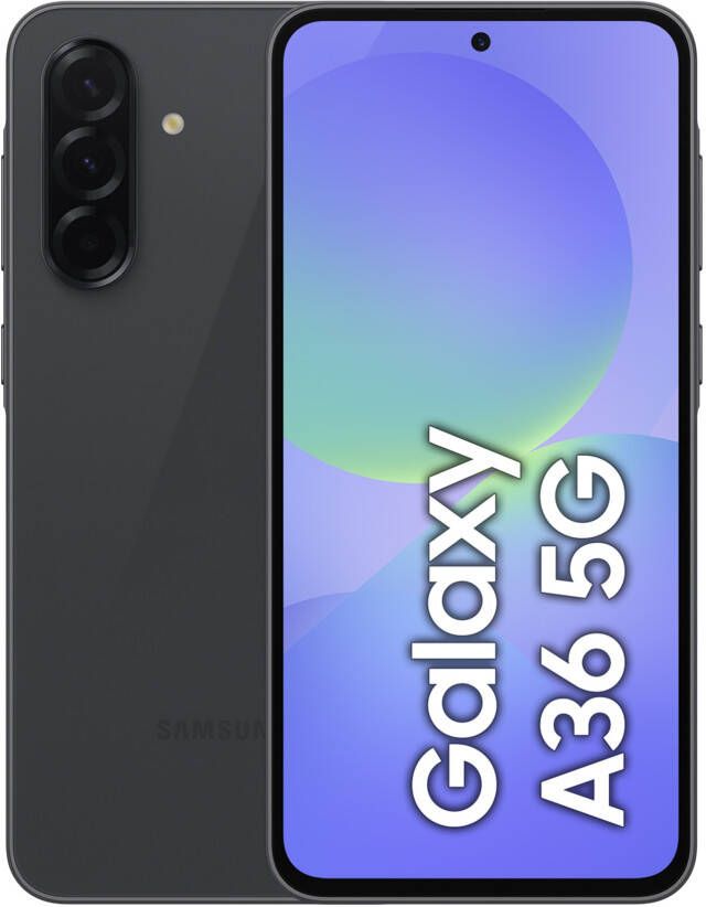 Samsung Galaxy A36 17 cm (6.7") Dual SIM Android 15 5G USB Type-C 6 GB 128 GB 5000 mAh Zwart