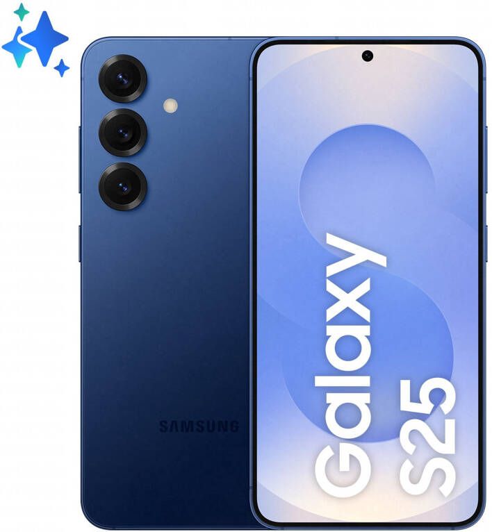 Samsung Galaxy S25 15 8 cm (6.2") Dual SIM Android 15 5G USB Type-C 12 GB 128 GB 4000 mAh Marineblauw