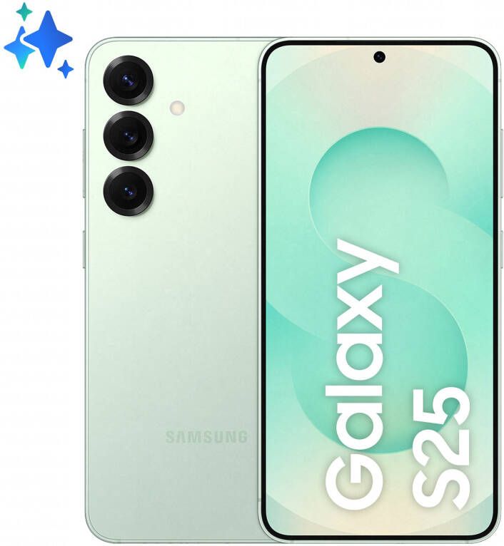 Samsung Galaxy S25 15 8 cm (6.2") Dual SIM Android 15 5G USB Type-C 12 GB 128 GB 4000 mAh Muntkleur