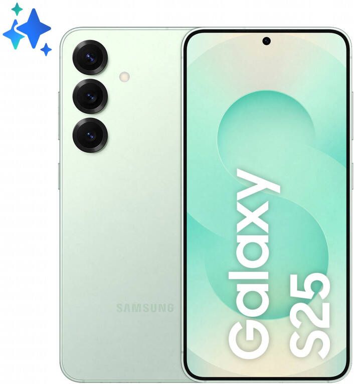 Samsung Galaxy S25 15 8 cm (6.2") Dual SIM Android 15 5G USB Type-C 12 GB 512 GB 4000 mAh Muntkleur