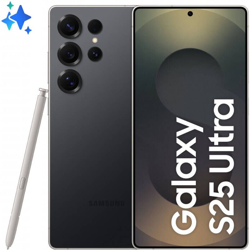 Samsung Galaxy S25 Ultra 17 5 cm (6.9") Dual SIM Android 15 5G USB Type-C 12 GB 1 TB 5000 mAh Zwart Titanium