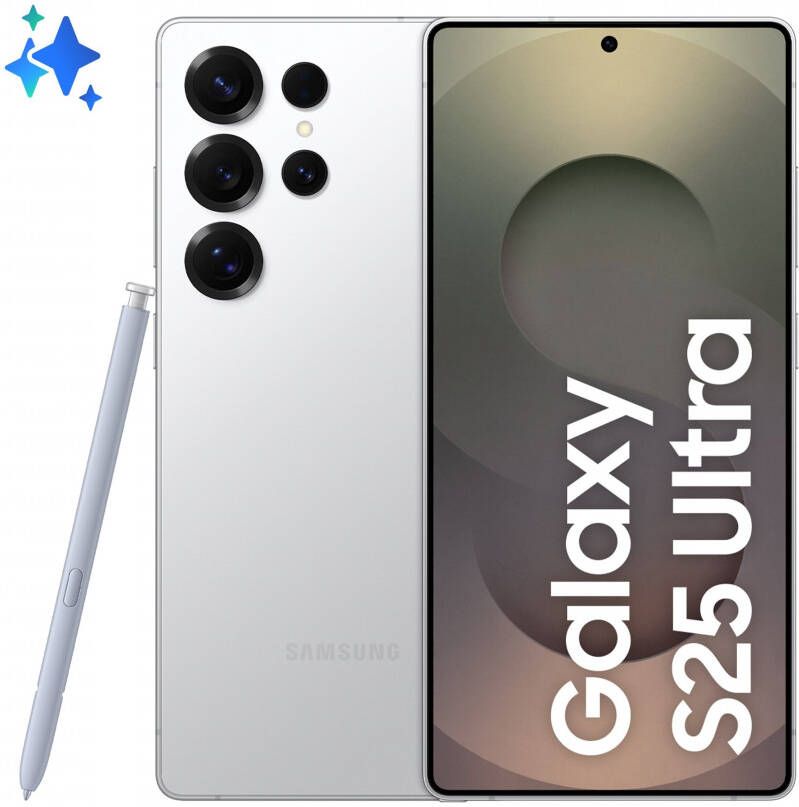 Samsung Galaxy S25 Ultra 17 5 cm (6.9") Dual SIM Android 15 5G USB Type-C 12 GB 256 GB 5000 mAh Zilver Wit